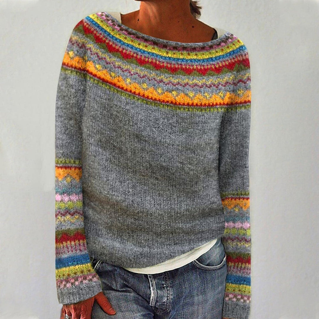 Lila™ | Joyful Nordic Knit Sweater