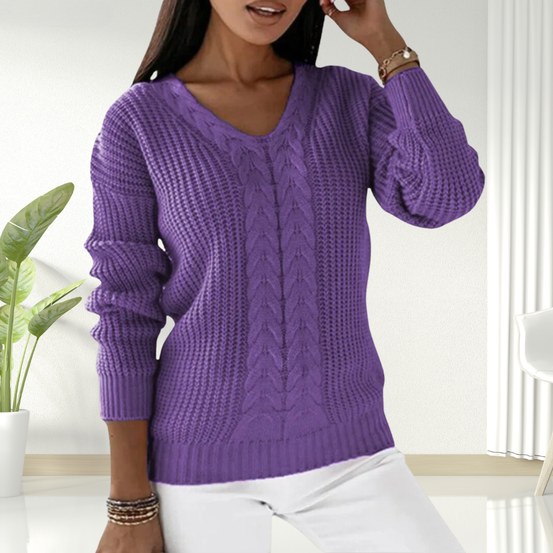 Aurelia™ | Classic Scandinavian Knit Sweater