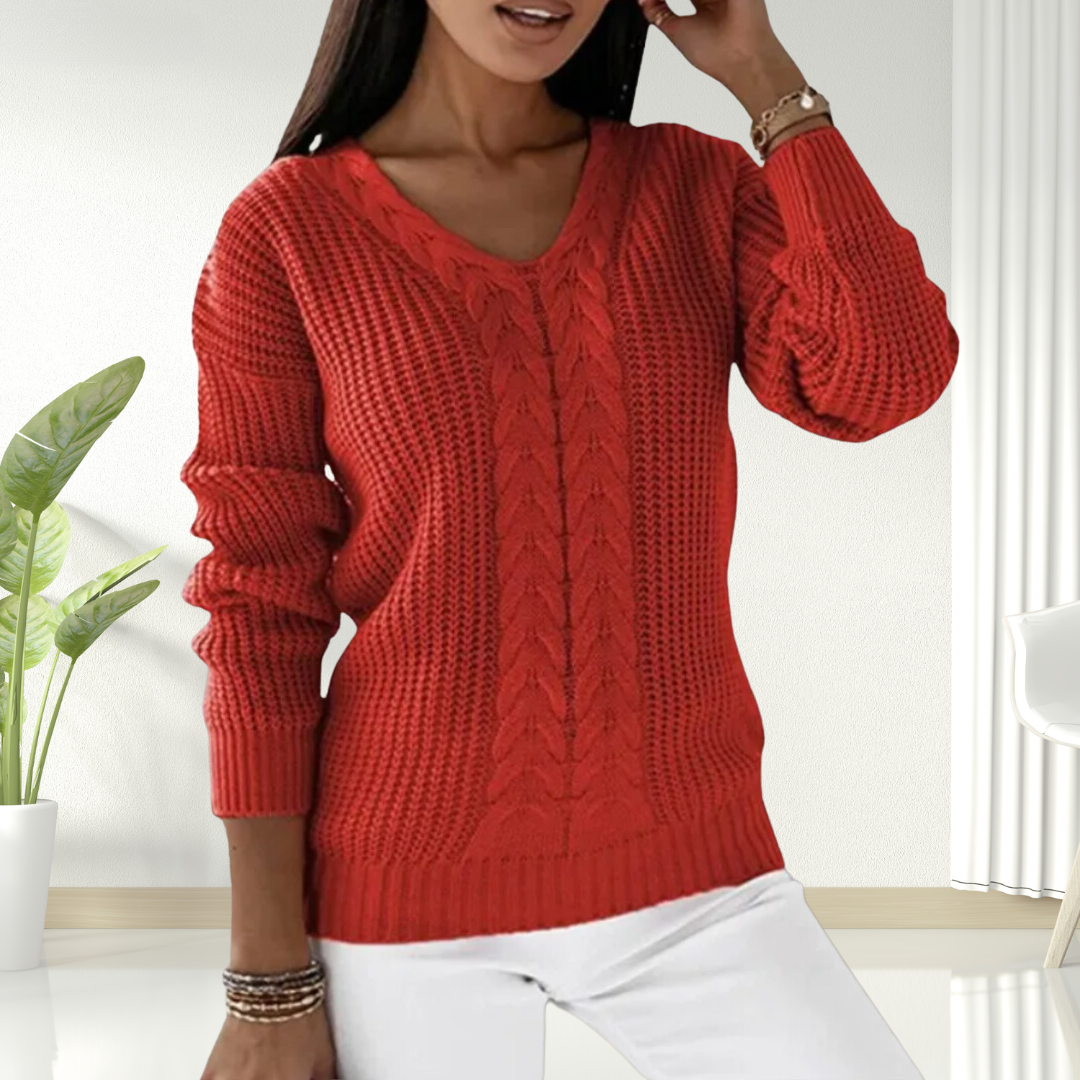 Aurelia™ | Classic Scandinavian Knit Sweater