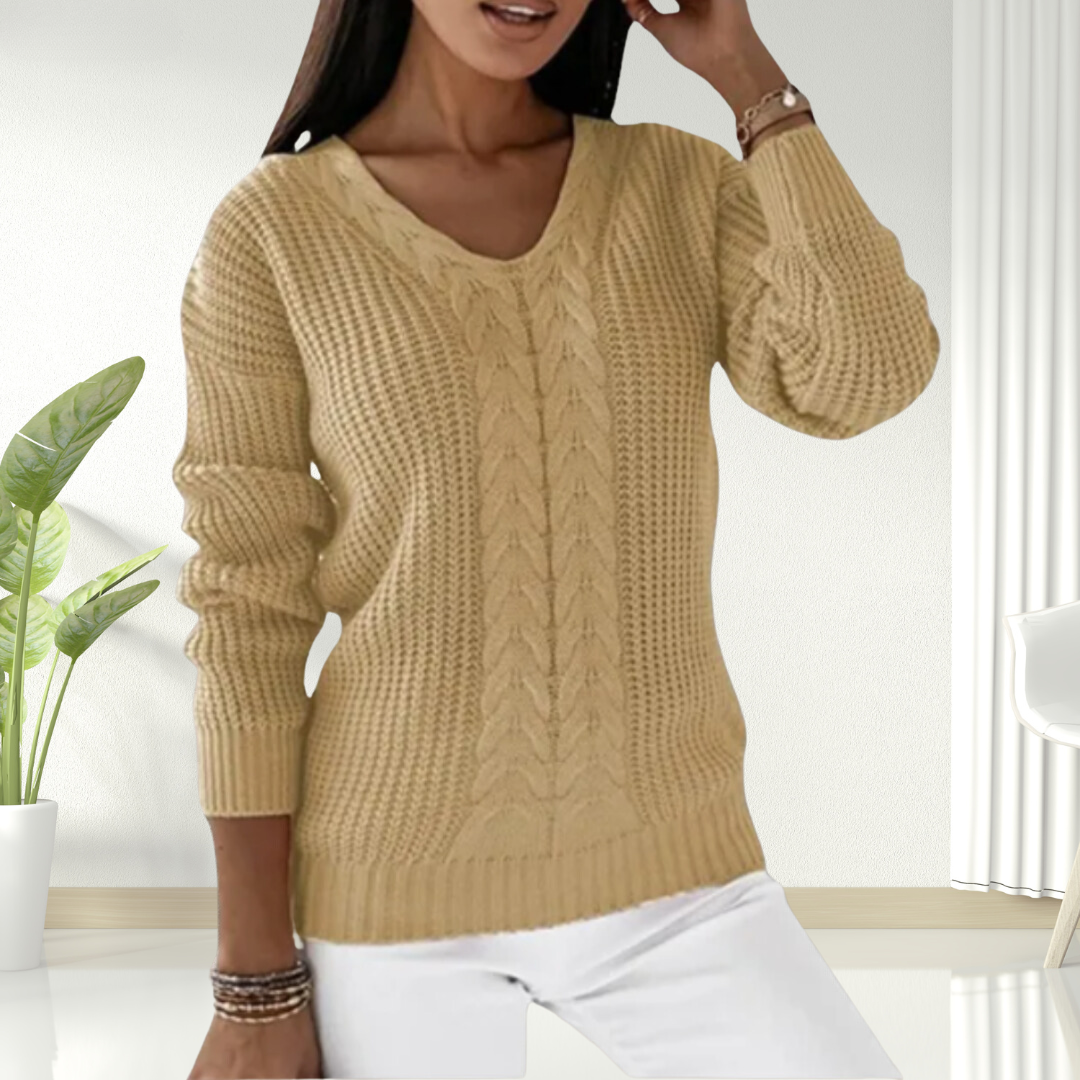 Aurelia™ | Classic Scandinavian Knit Sweater