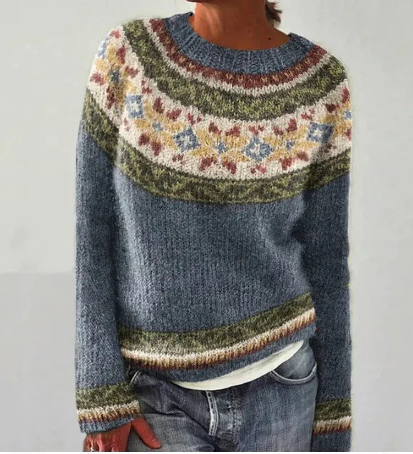 Lila™ | Joyful Nordic Knit Sweater