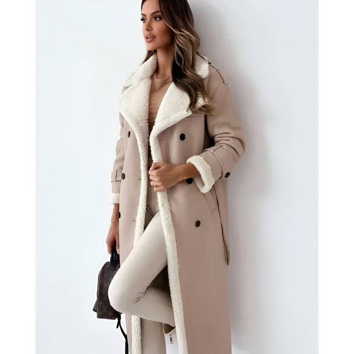 Amelia™ | Luxe Sherpa-Lined Trench Coat