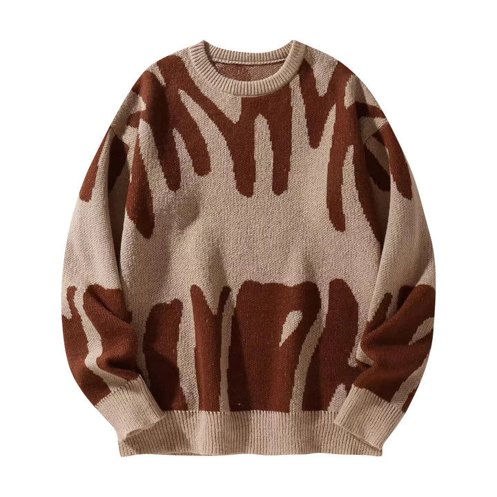 Spencer™ | Abstract Pattern Knit Sweater