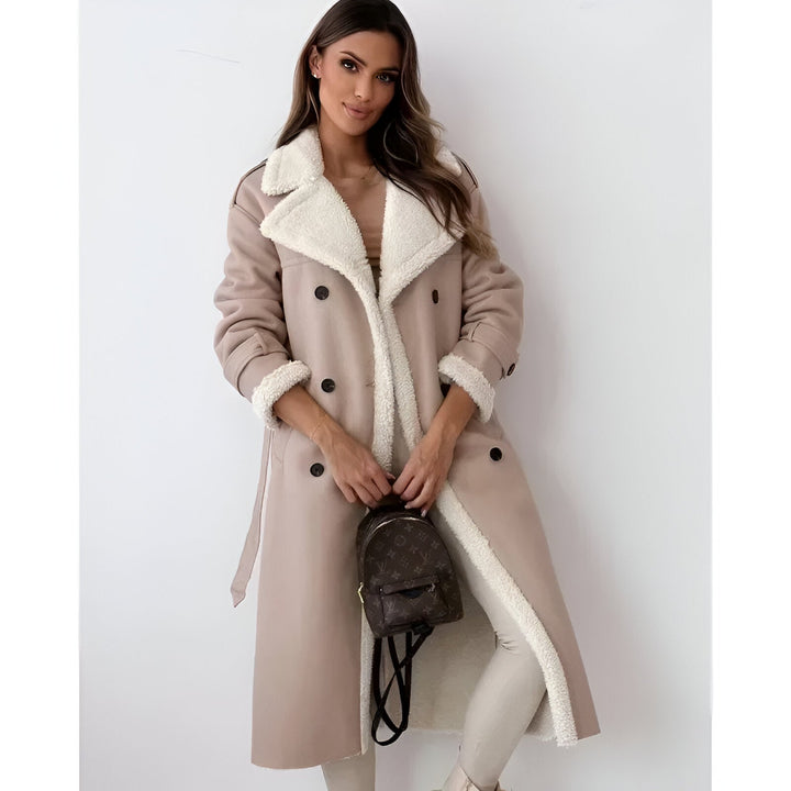 Amelia™ | Luxe Sherpa-Lined Trench Coat