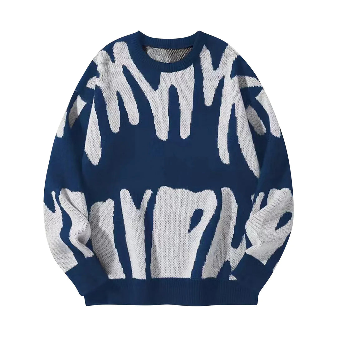 Spencer™ | Abstract Pattern Knit Sweater