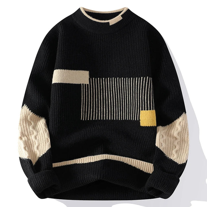 Bernard™ | Modern Geometric Knit Sweater