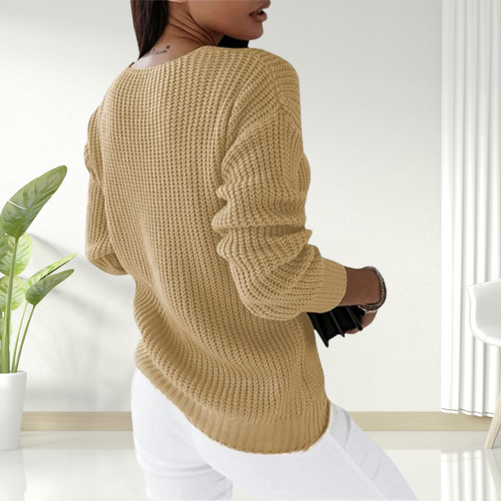 Aurelia™ | Classic Scandinavian Knit Sweater