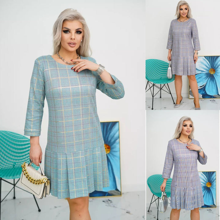 Elizabeth™ | Elegance Plaid Dress