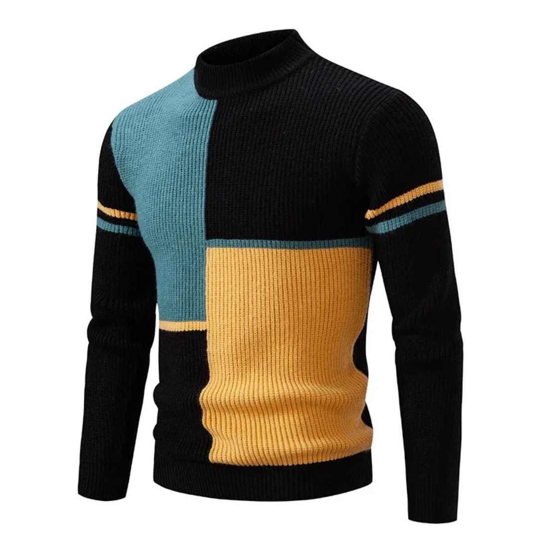 Ryan™ | Color-Block Knit Sweater